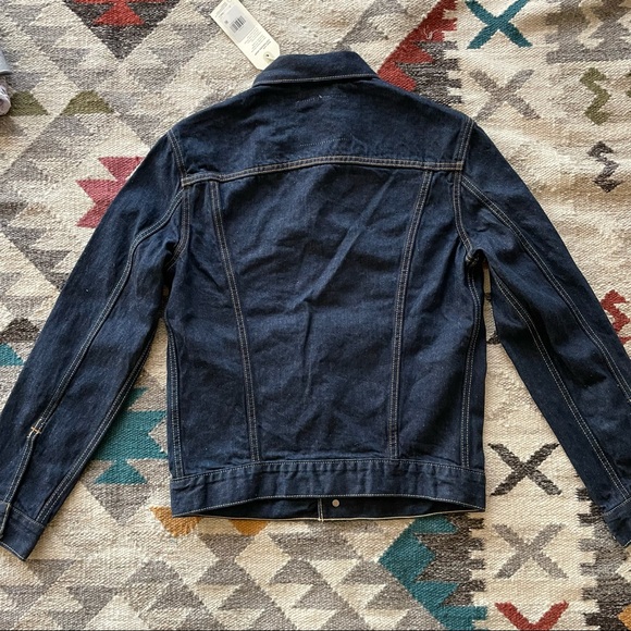 NWOT Men’s S Levi’s Wellthread Collection Cottonized Hemp Jean Jacket $168 - Picture 7 of 8